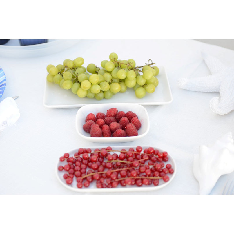 Plat ovale blanc 22cm