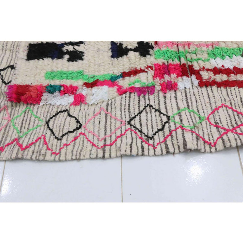 Eigentijds wollen Berberkleed 103 x 140 cm