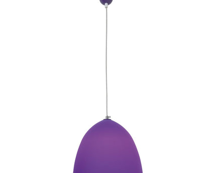 Siliconen hanglamp "Catinus" Ø 25 cm, gemaakt van Violet Silicone, E27