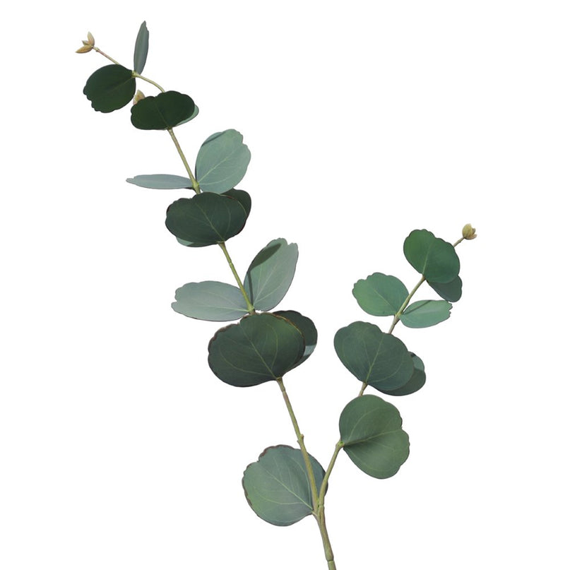 Decoratieve fleur groen blad donker H73cm