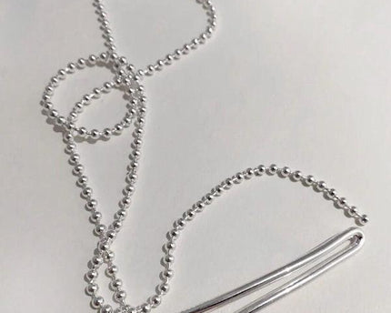 Minimalistische Longline Ball Chain ketting