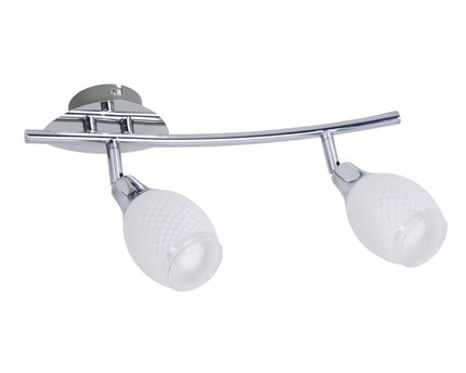 2 LED wand- en plafondrails "Rome"