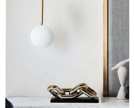 Moderne Luxe Gouden Ketting Art 4 Schakel (ZH-017-grootBIG)