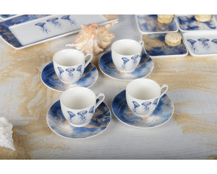 Koffiekopjes met kwallenbekers - veel van 4
