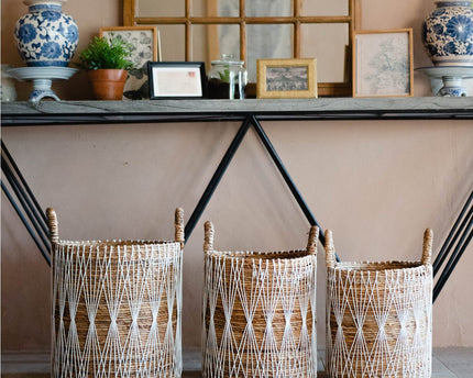 Boho wasmand | Plantenmand | Opbergmand MANDURO gemaakt van bananenvezel (3 maten)