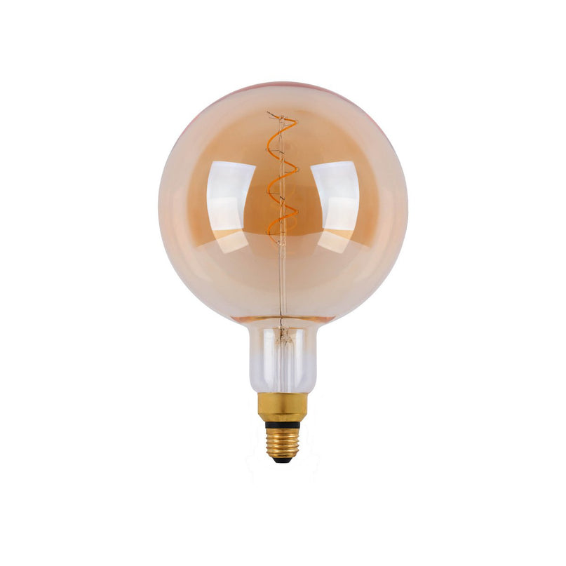 LED -lamp "Dilly Max", 5 watt, gloeilamp gemaakt van metaal en glas, warm wit, E27 Socket LED, decoratieve LED -lamp ca.