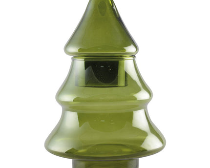 18x26cm Glasgroene Fir Tree