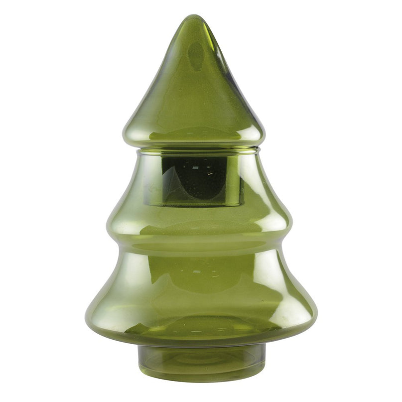 18x26cm Glasgroene Fir Tree
