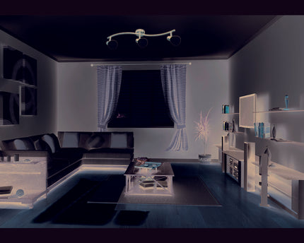 3 LED wand- en plafondspots "Mestre"