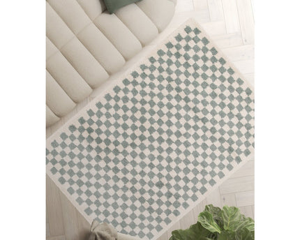Tapis à poil haut doux en comfortabele CHECKERS