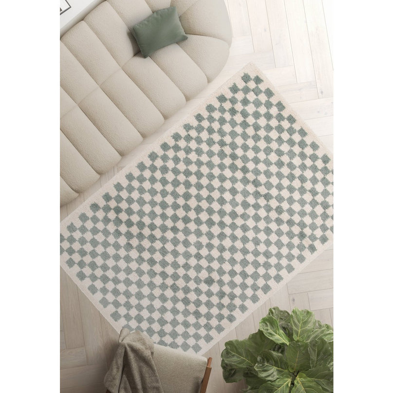 Tapis à poil haut doux en comfortabele CHECKERS