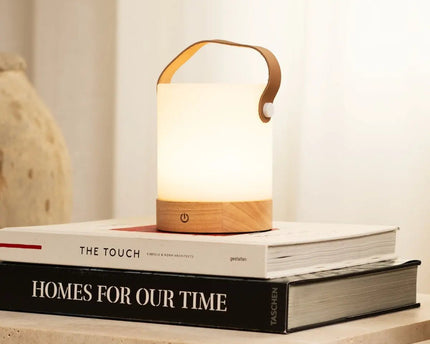 Avery lichtbruin oplaadbare taflamp-draadloos, dimable en USB-C