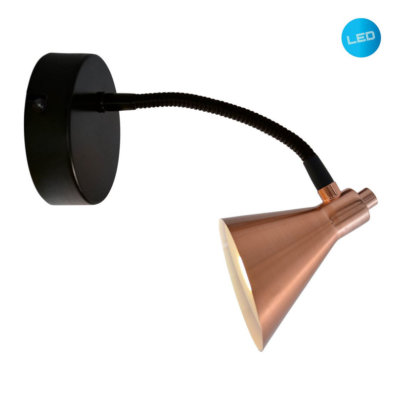 LED wandlamp "Koper"