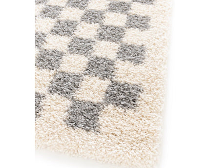 Tapis à poil haut doux en comfortabele CHECKERS