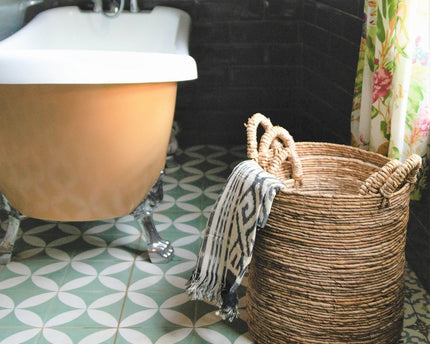 Wasmand SYAILENDRA | Plantenmand | Opbergmand van bananenvezel (3 maten)