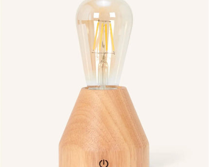 Zavi lichtbruin oplaadbare LED-tafellamp-draadloos, dimbare, 60-uur batterij