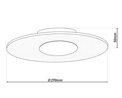 LED plafondlamp "Modesto" d: 29cm