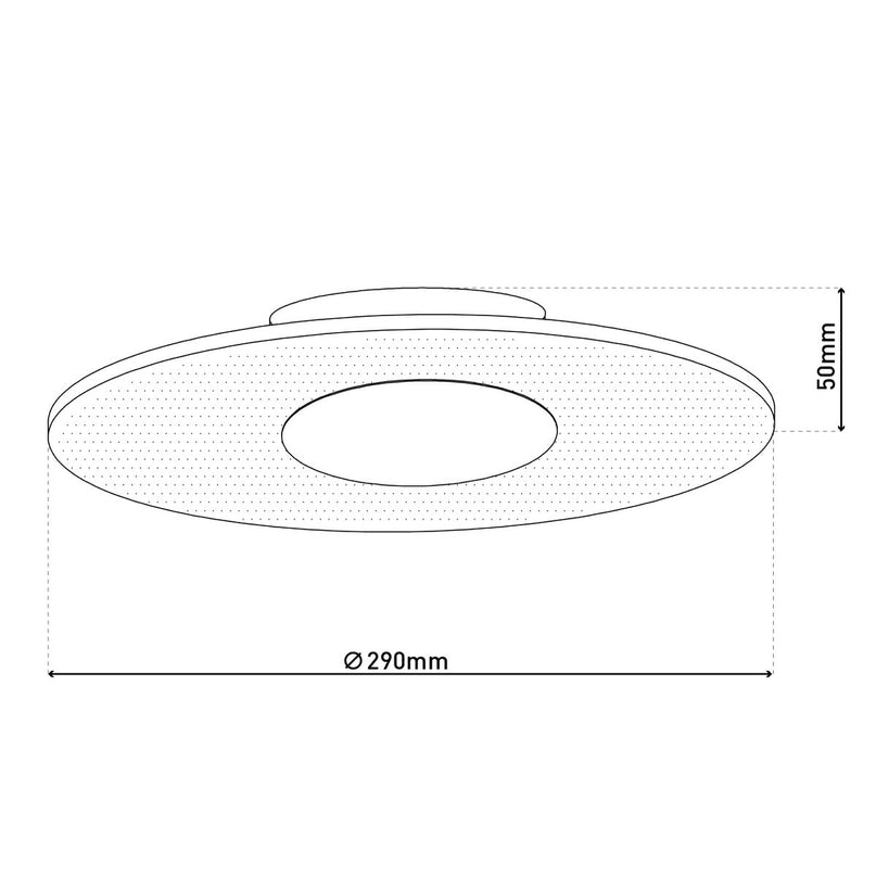 LED plafondlamp "Modesto" d: 29cm