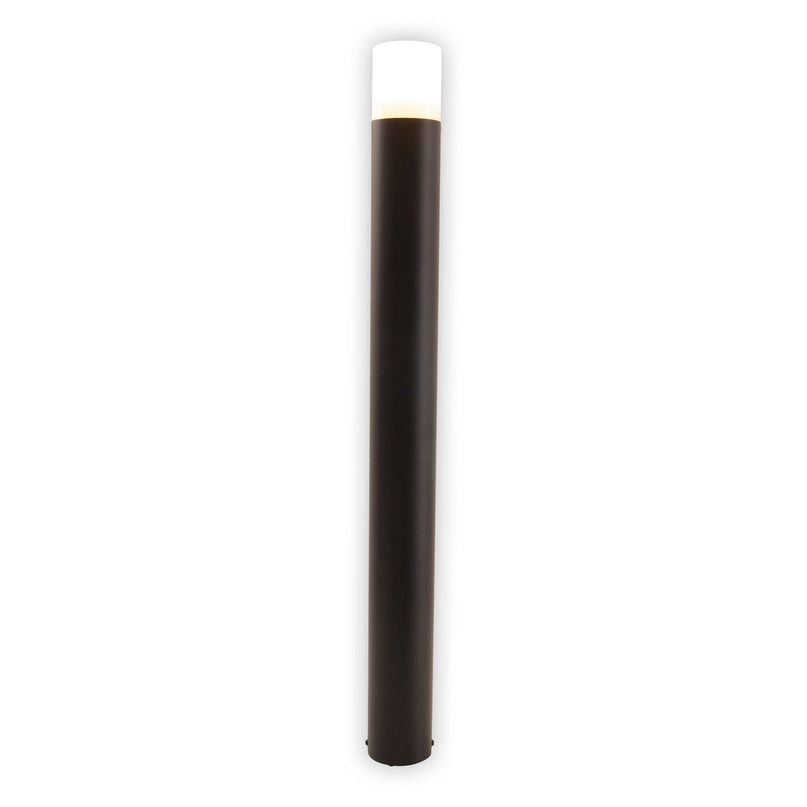 Buitenbasisbasis "Torcia" 80 cm hoog, gemaakt van metaal en plastic in zwart, E27