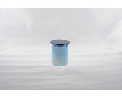 Kaarsenblauw cederhout parfum 7x11.3 cm