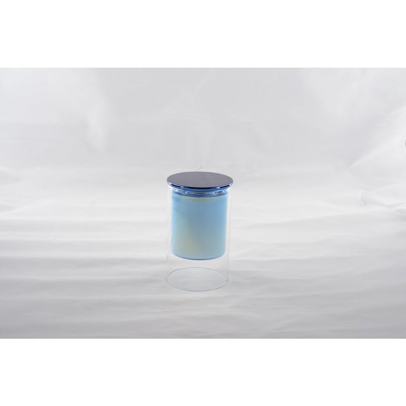 Kaarsenblauw cederhout parfum 7x11.3 cm