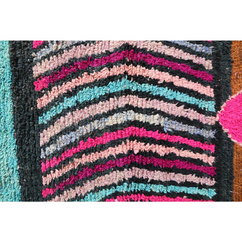 Zuiver wollen Marokkaans Berber halkleed 78 x 371 cm