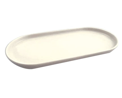 Plat ovale blanc 22cm