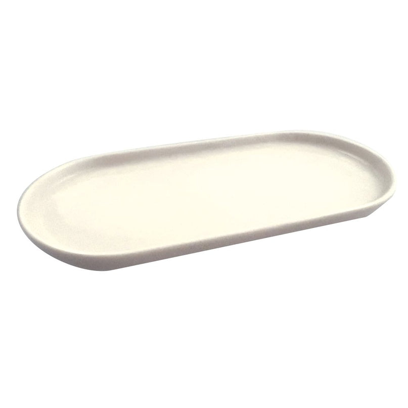 Plat ovale blanc 22cm