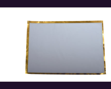 WEGWERP BORD COVER 31.5x45CM WIT EN GOUD ROL 32 STUKS