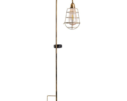 2 Set LED Decoratief Solar Earth Spit "Gitti" H: 76,5 cm, voor buiten, gemalen spiesjes gemaakt van metaal en plastic, in oude maaltijd, met geïntegreerde LED