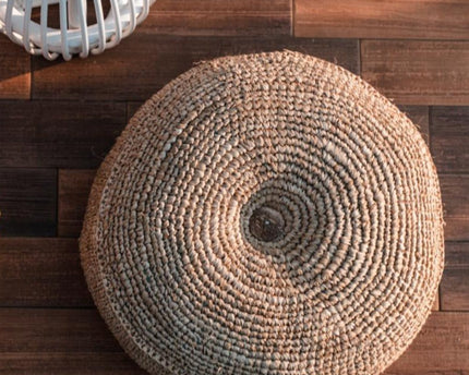 Poef | Zitzak TELU van Raffia (2 maten)