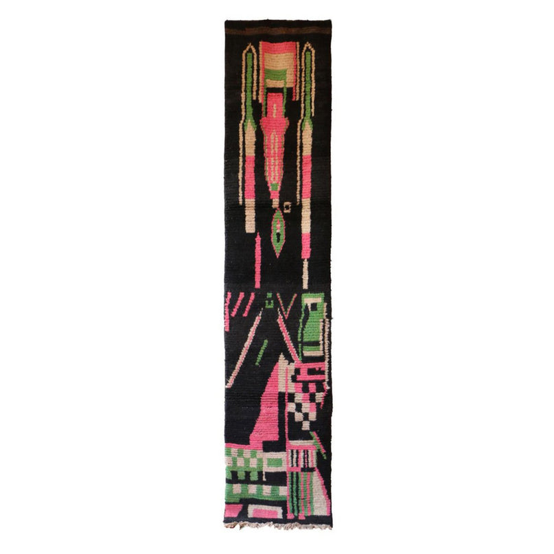 Gangkleed van zuiver berberwol 74 x 344 cm