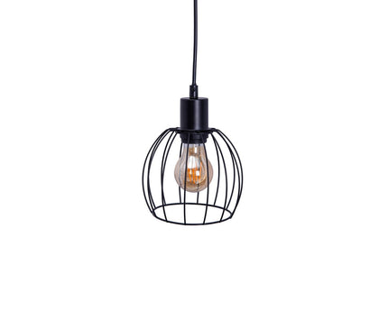 4 hanglamp "Woodland", hanglamp, metaal en hout in zwart en natuurlijke E27 -aansluiting, voor eetkamer, woonkamer, gang of kantoor, 100 cm lang