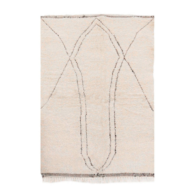 Zuiver wollen Marokkaans Berber-tapijt 163 x 242 cm
