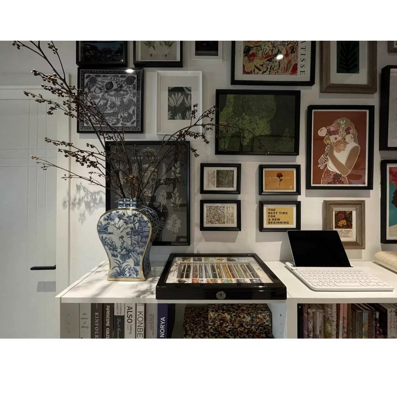 Nieuwe Chinese stijl, oosterse Parijse Delfts blauwe porselein vazen/hoge stijl