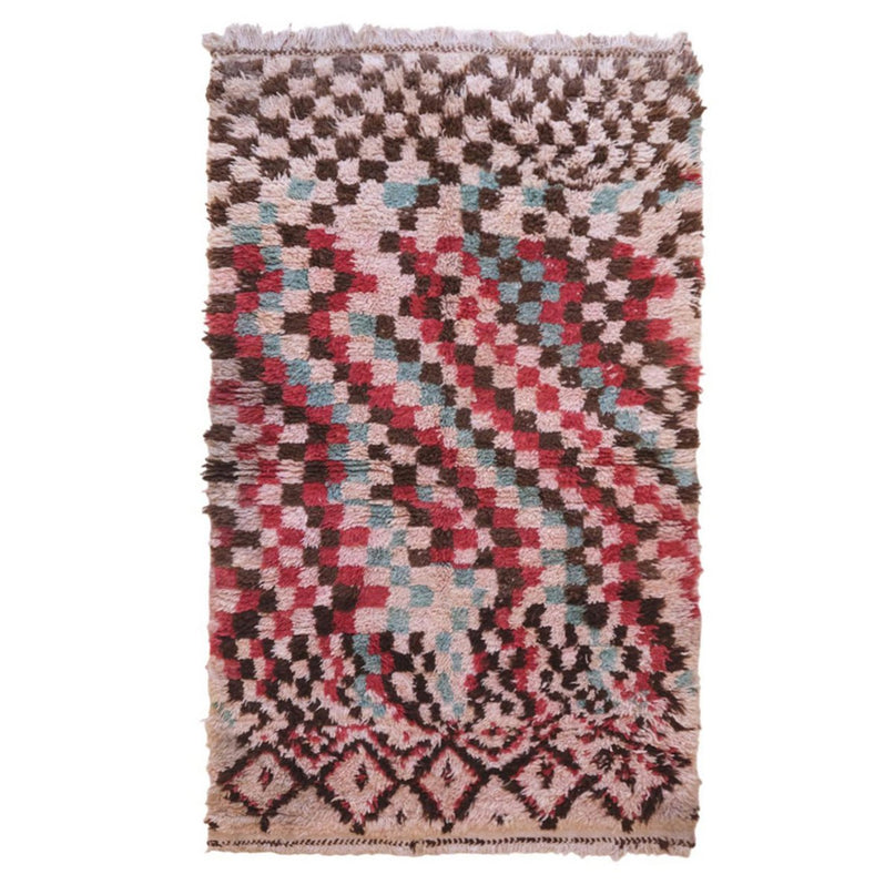Zuiver wollen Marokkaans Berberkleed 110 x 176 cm