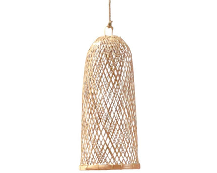 Bamboelamp | Natuurlijke lampenkap | Geweven plafondlamp CAMAYA