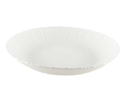 Witte holle plaat flora 21.2x21.2x3.8cm