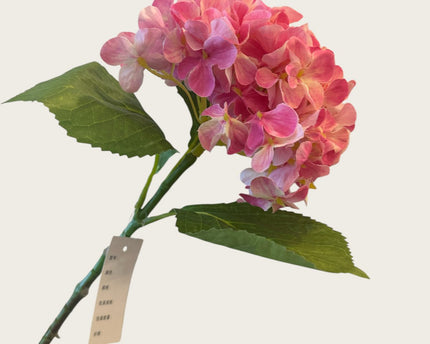 Kortstengelige frisse hortensia | Zijden kunstbloem | Lengte 47cm  1pcs