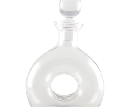 Glazen whisky karaf met een gat van 19x27,5 cm