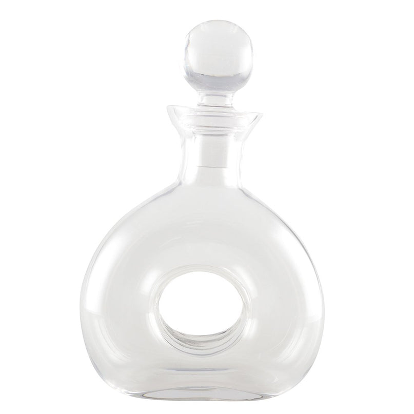 Glazen whisky karaf met een gat van 19x27,5 cm