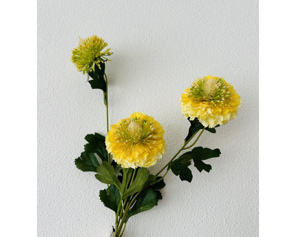 Scabiosa  kunstbloem H80cm centimeter 2PCS ROOD