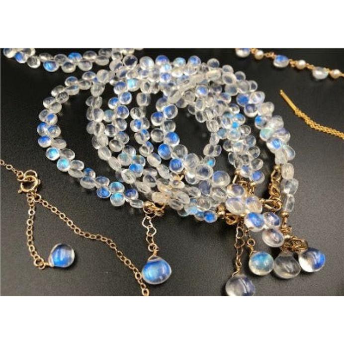 Sri Lanka Moonstone Waterdop kralen Bracelet