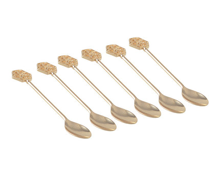 Arabische gouden theelepels - set van 6