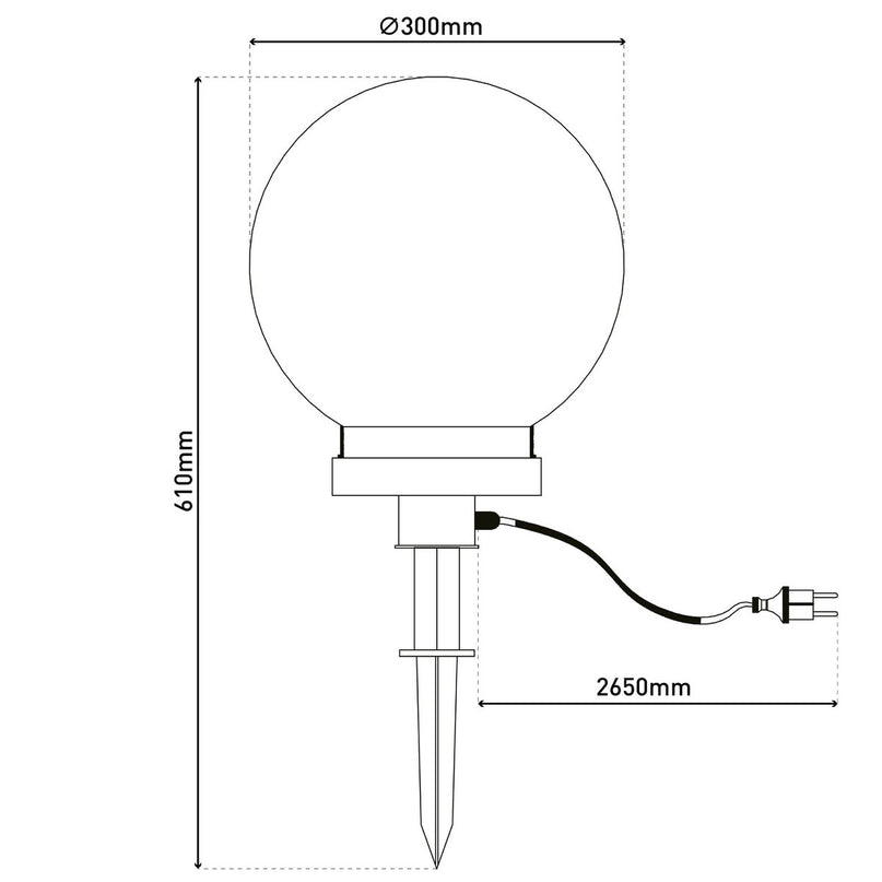Buiten de wraak van de bal van het spit: 30 cm "bal"