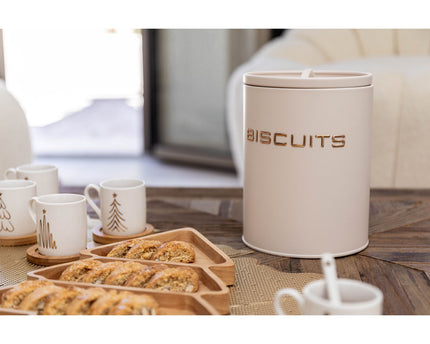 Beige Cookie Box 13.5x13.5x18.5cm