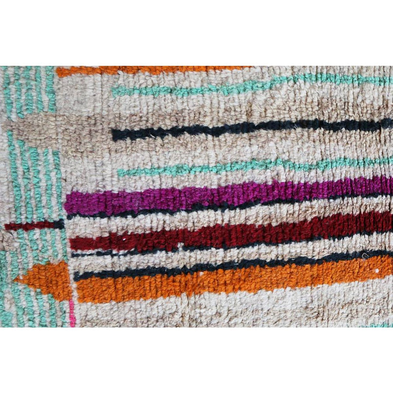 Zuiver wollen Marokkaans Berber halkleed 75 x 378 cm