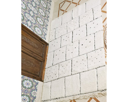 Authentiek Berber vloerkleed van Khouribga-wol 200 x 300 cm