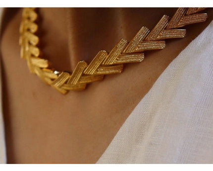 Gedurfde look V-ketting ketting en armband