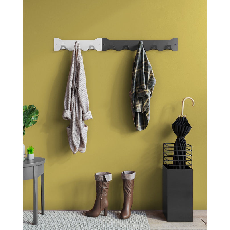 Gorillz Triangle Five - Wandkapstok - Industrieel - Kapstok - 5 haken - Blauw